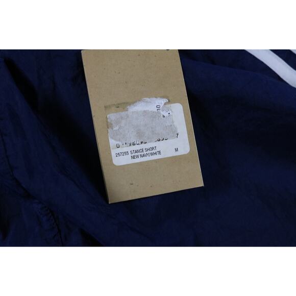 New Adidas Mens Shorts M Blue Striped Pockets Not Lined Vintage 90s Y2K - Picture 6 of 6